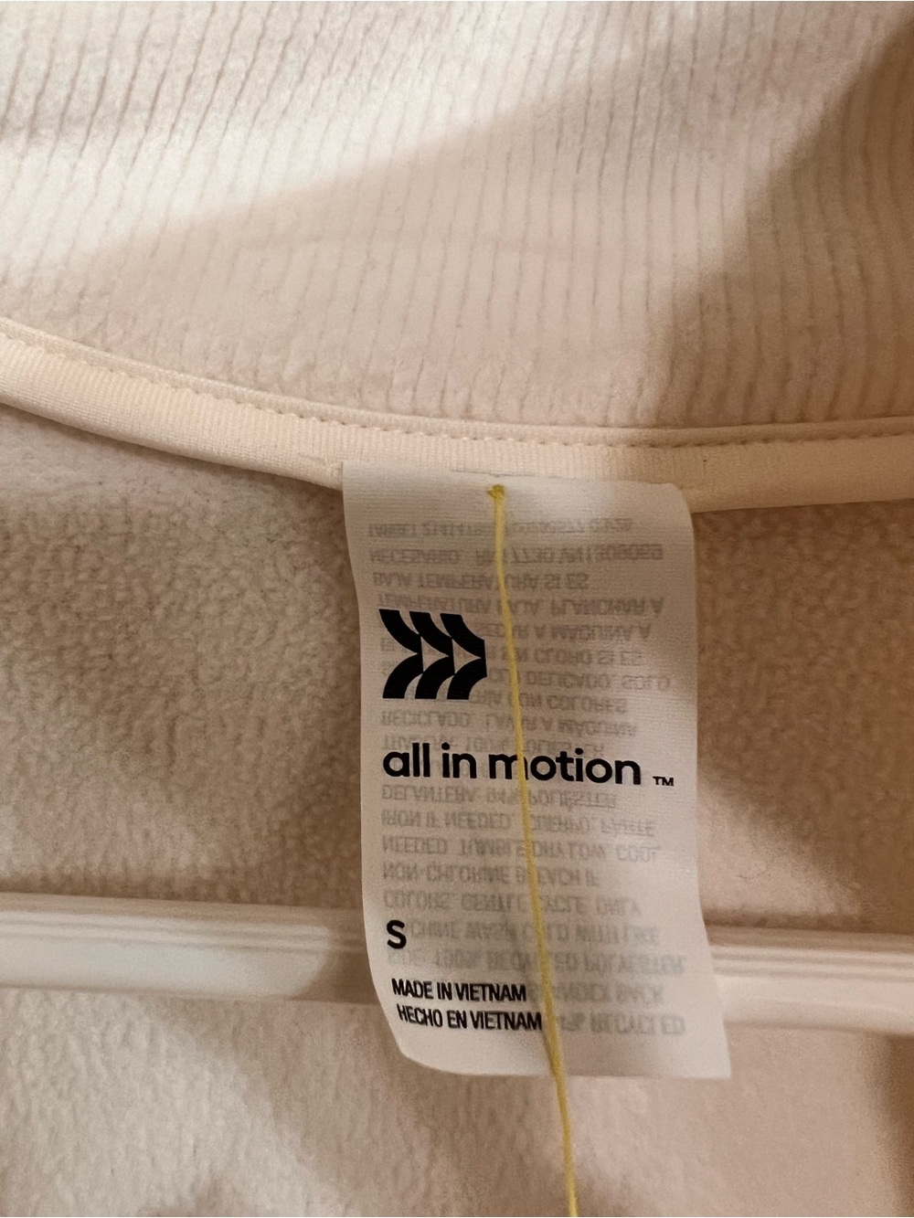 all in motion White Half-Zip Pullover - Picture 4 of 7